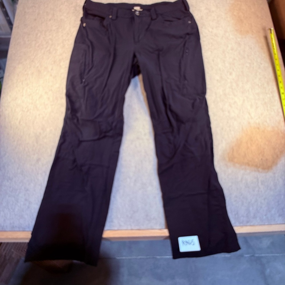 Kuhlâ Mens Hiking Cargo Pants Navy Blue Stretch Nylon Spandex 18x33 Outdoor